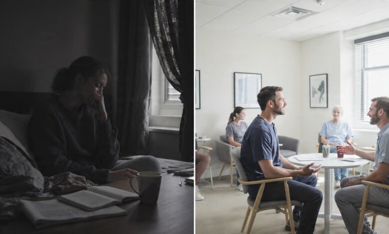 Addiction recovery at home vs inpatient