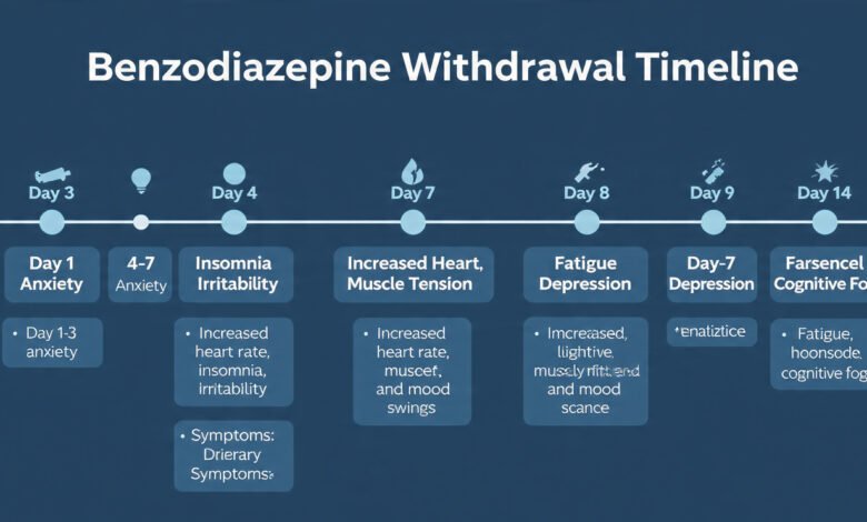 Benzodiazepine withdrawal timeline