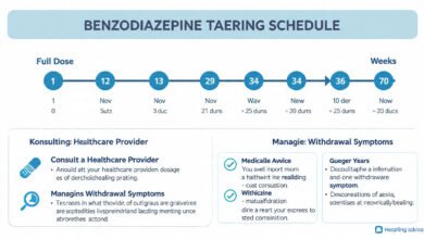 benzodiazepine tapering schedule