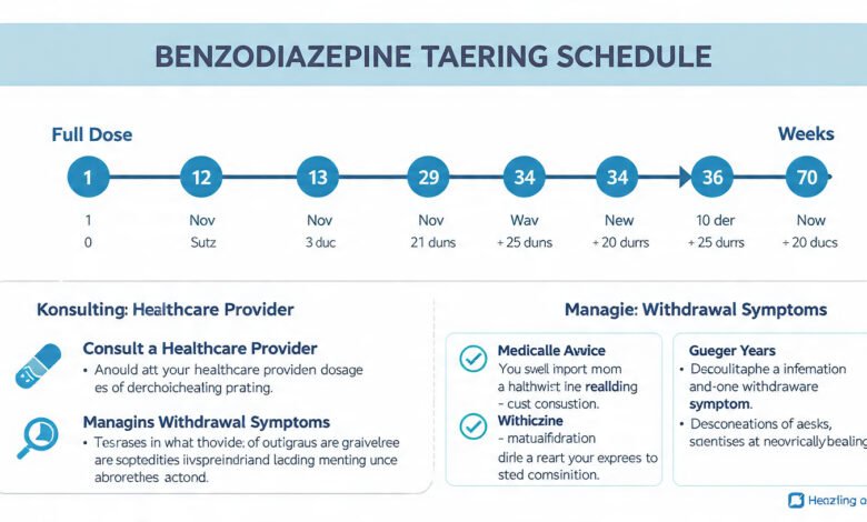 benzodiazepine tapering schedule