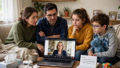 Online family therapy