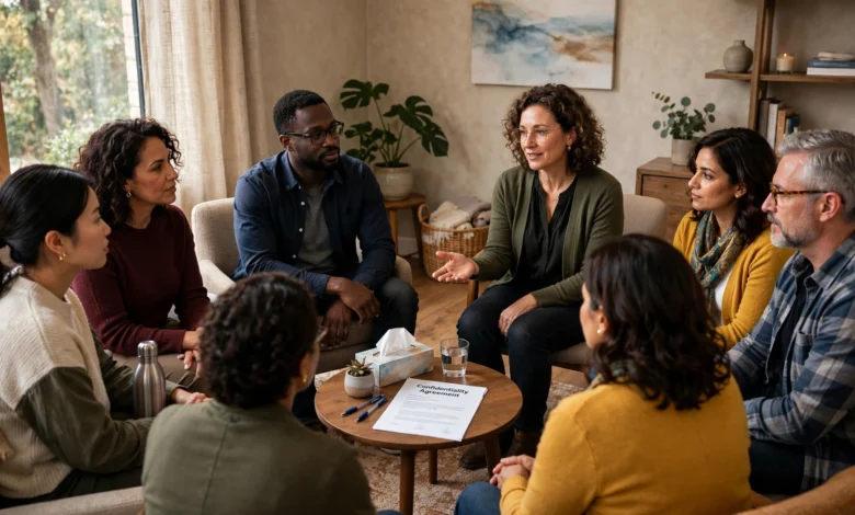 group therapy confidential