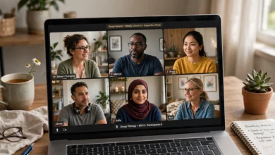 Online group therapy