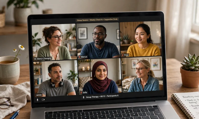 Online group therapy