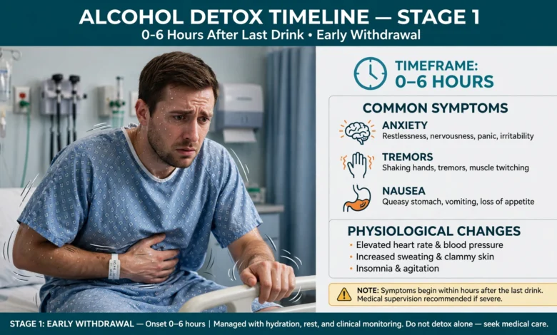 alcohol detox timeline