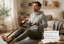 workout routine during rehabilitation