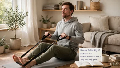 workout routine during rehabilitation